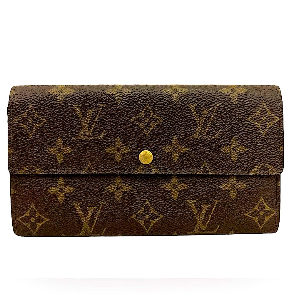 💎 Louis Vuitton Monogram Portefeiulle Sarah Long Bifold Wallet